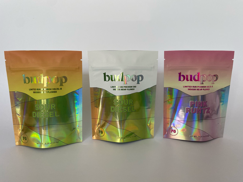 Load image into Gallery viewer, Holographic Custom Printed Mylar Bags
