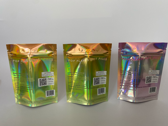 Holographic Custom Printed Mylar Bags